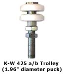 Kwick Wall 425 a/b Omnidirectional Trolley With 1.96 Inch Diameter Puck