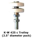 Kwick Wall 425 c Omnidirectional Trolley With 2.5 Inch Diameter Puck