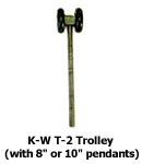 Kwick Wall T-2 Trolley (with 8 or 10 inch pendants)