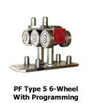 PPanelfold Type 5 6-wheel with top and bottom programming.
