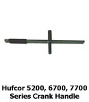 Hufcor 5200, 6700, 7700 Series Crank Handle with 2 adapter sizes.