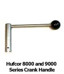 Hufcor 8000 and 9000 Series Crank Handle with 1/2 in. Round Female Head with Pin Slot.