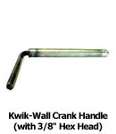Kwik-Wall Crank Handle with 3/8 in. Hex Head.