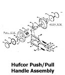 Hufcor Push/Pull Handle Assembly