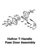 Hufcor T-Handle Pass Door Assembly