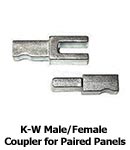 Kwik Wall Male/Female Coupler for Paired Panels