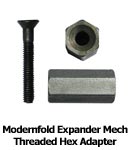 Modernfold Expander Mech Threaded Hex Adapter