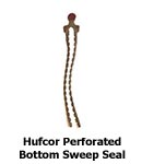 Hufcor Perforated Bottom Sweep Seal (2-3/8 in. long)