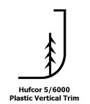 Hufcor 5000 and 6000 Plastic Vertical Trim
