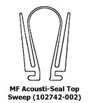 Modernfold Acousti-Seal Top Sweep (102742-002)