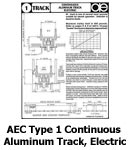 AEC Type 1 Continuous Aluminum Track, Electric