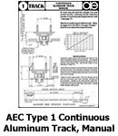 AEC Type 1 Continuous Aluminum Track, Manual
