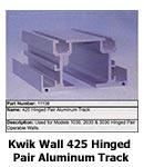 Kwik Wall 425 Hinged Pair Aluminum Track