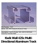 Kwik Wall 425c Multi-Directional Aluminum Track