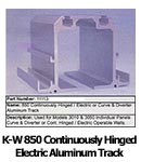 Kwik Wall 850 Continuously Hinged Electric Aluminum Track