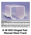 Kwik Wall 850 Hinged Pair or Continuously Hinged Manual Steel Track