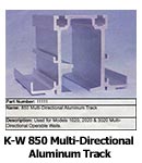 Kwik Wall 850 Multi-Directional Aluminum Track