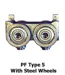 Panelfold Type 5 Steel Wheels for steel or aluminum 7/8 track.